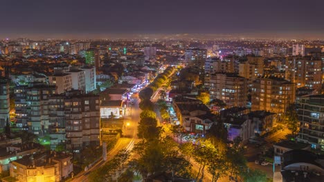night antalya from a height