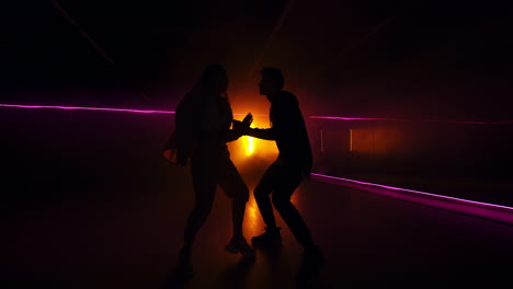 espectáculo de danza de silueta