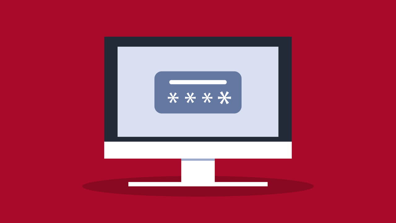 cyber crime desktop with password access