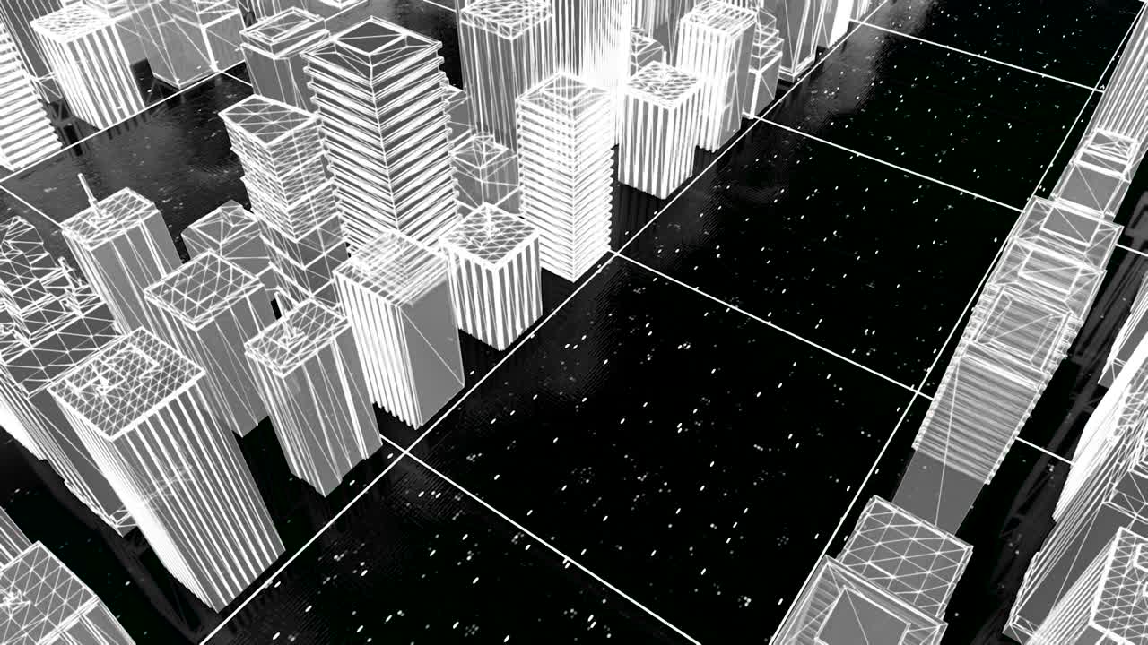 와이어프레임 시티스케이프