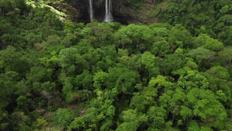 reveladora foto de la hermosa cascada de brasil