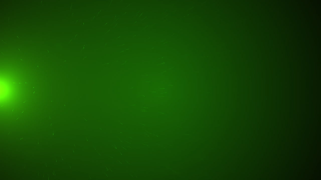 explosión de partículas verdes