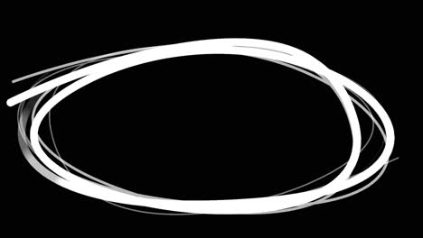 hand-drawn oval outline