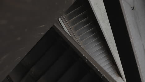 abstract, geometric steel stairway