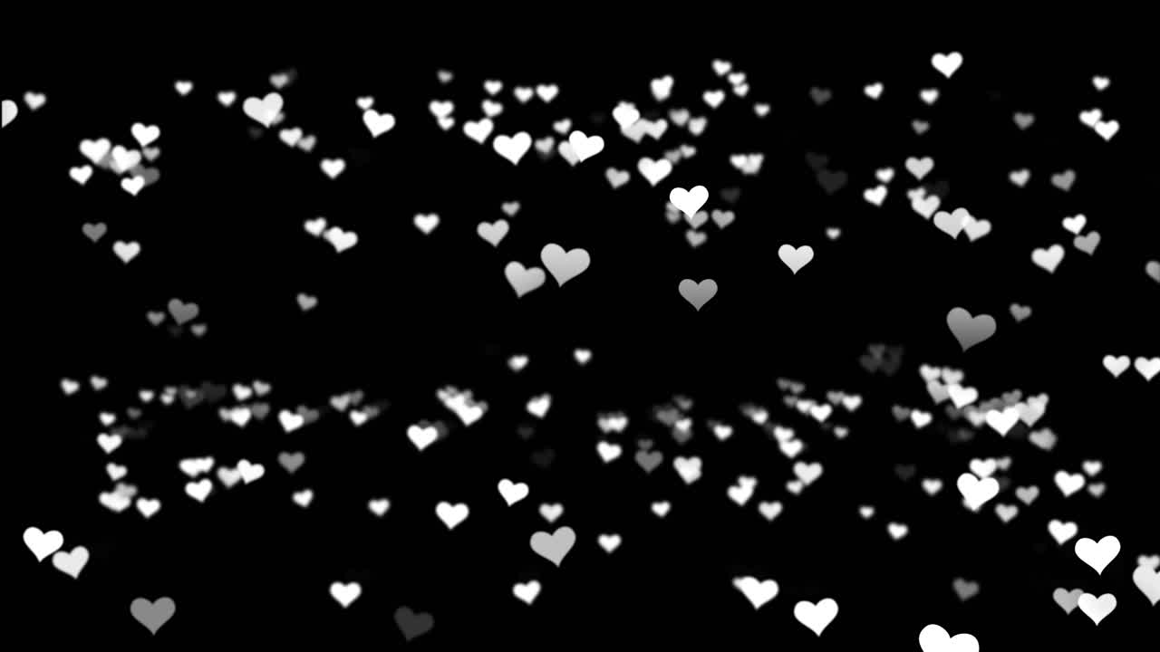 추상적인 검은색과 색의 심장