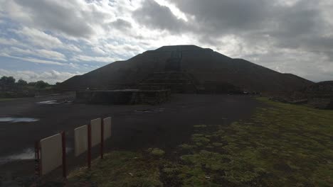 teotihuacan timelapse horizonte visión de pirámide indígena templo famoso mexicano