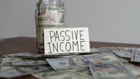 concept of savings by passive income money