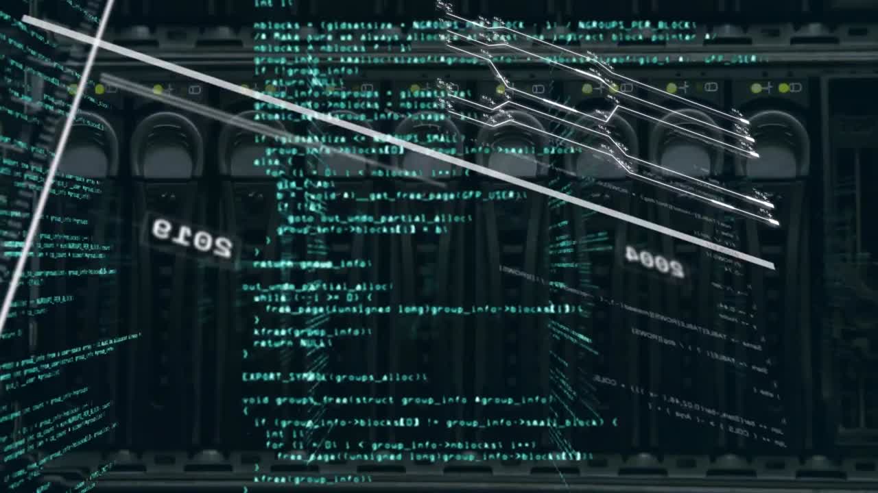 서버 및 데이터 처리의 애니메이션