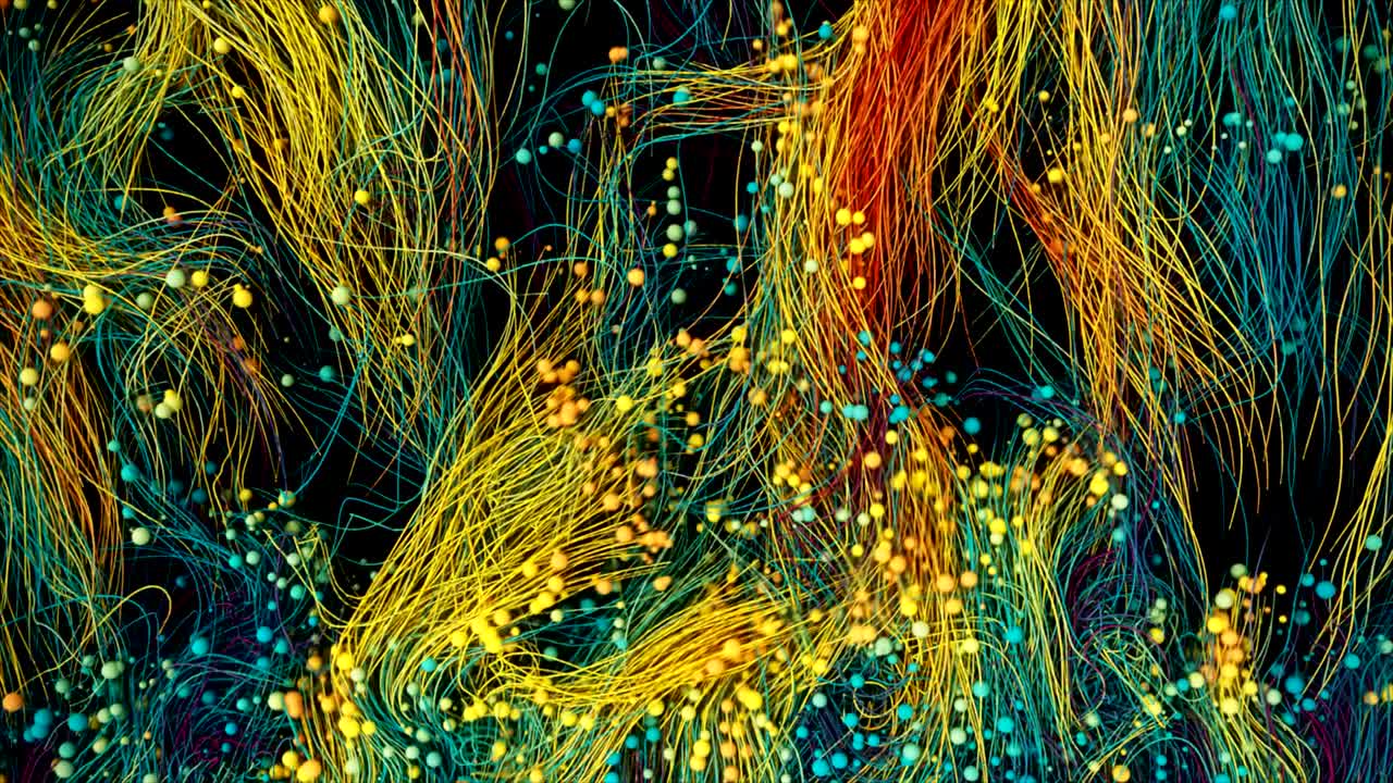 rutas de colores abstractos.