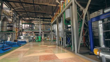 industrial factory interior. processing factory inside. inside factory equipment