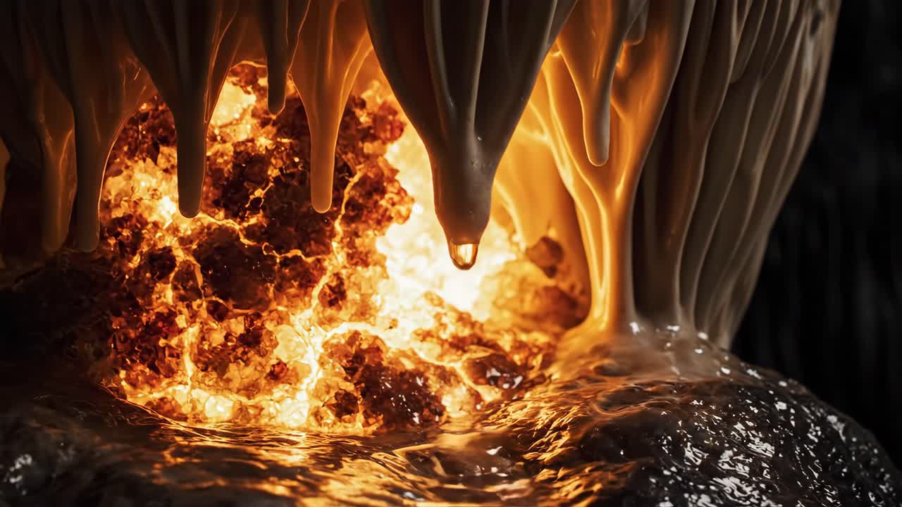 Stalactites in a Cave