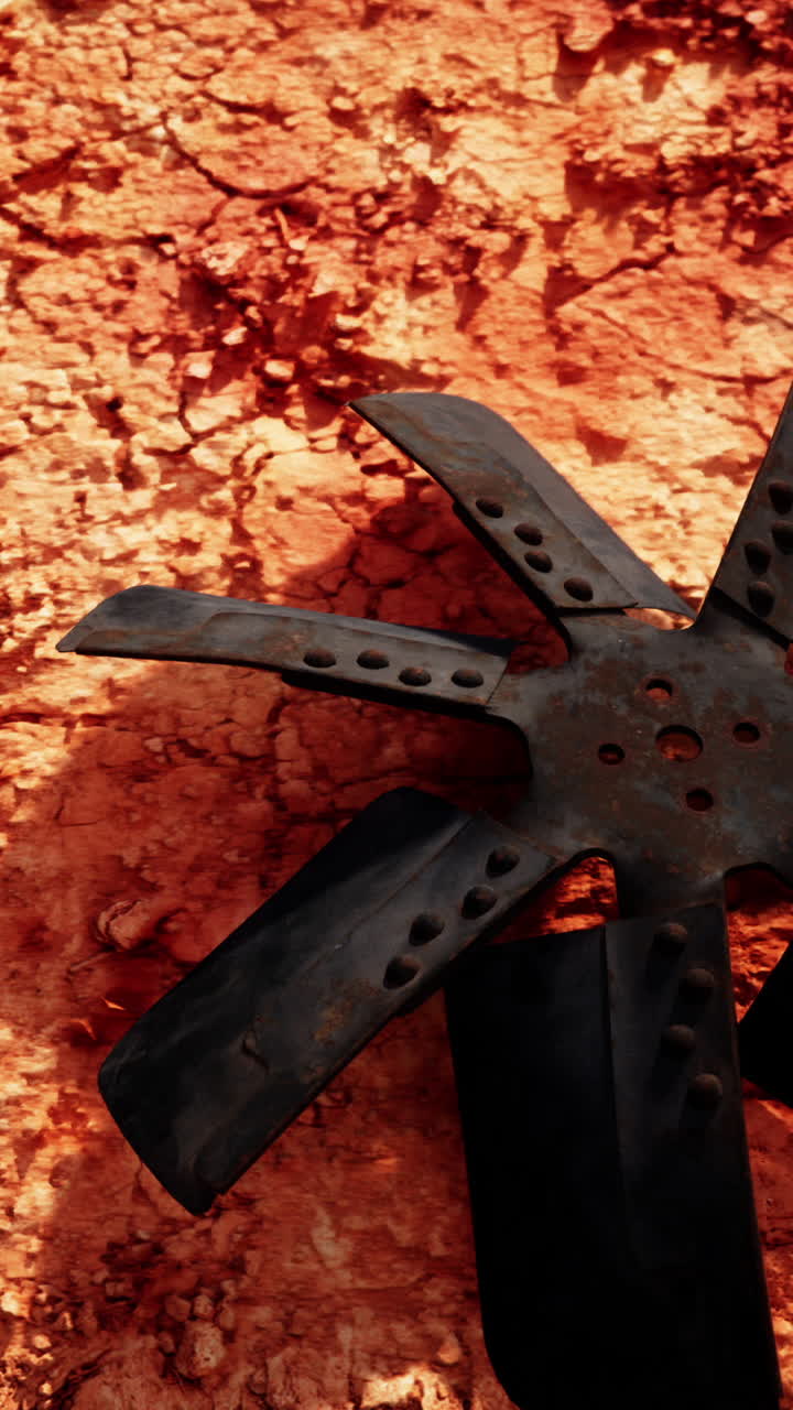 hoja de ventilador oxidada