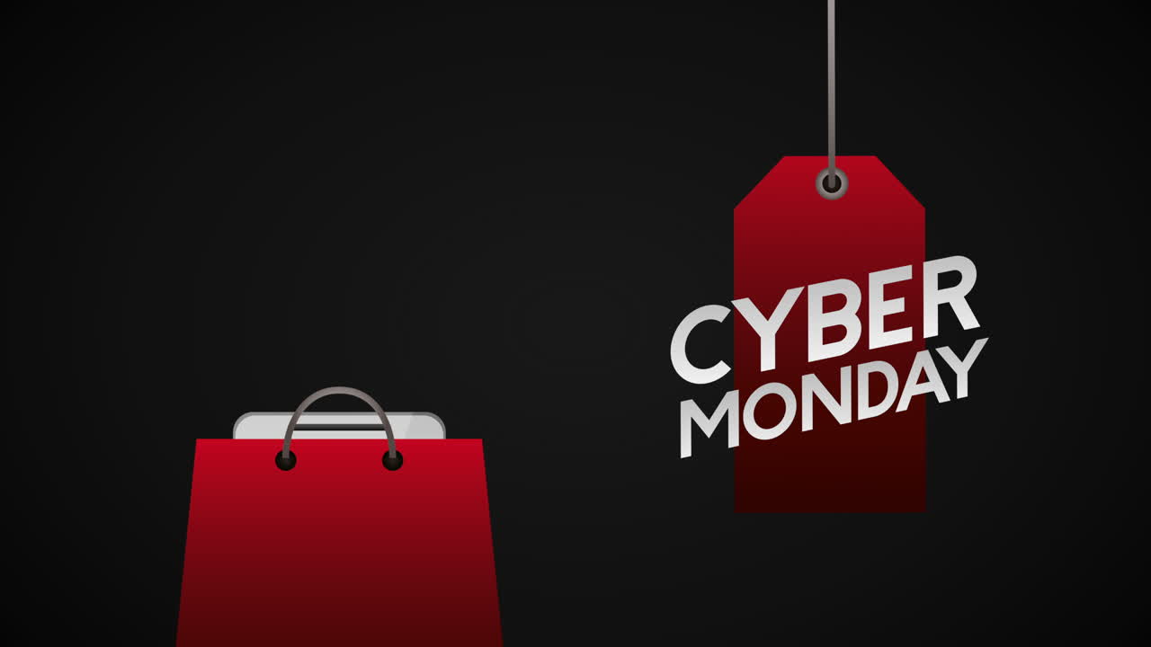 animazione di cyber lunedì con smartphone