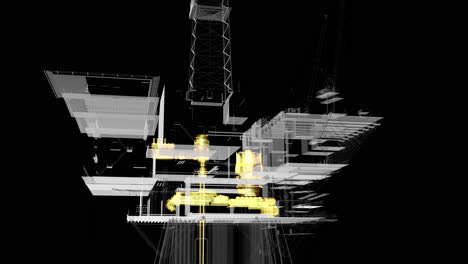 loop rotate oil and gas centralpprocessing platform