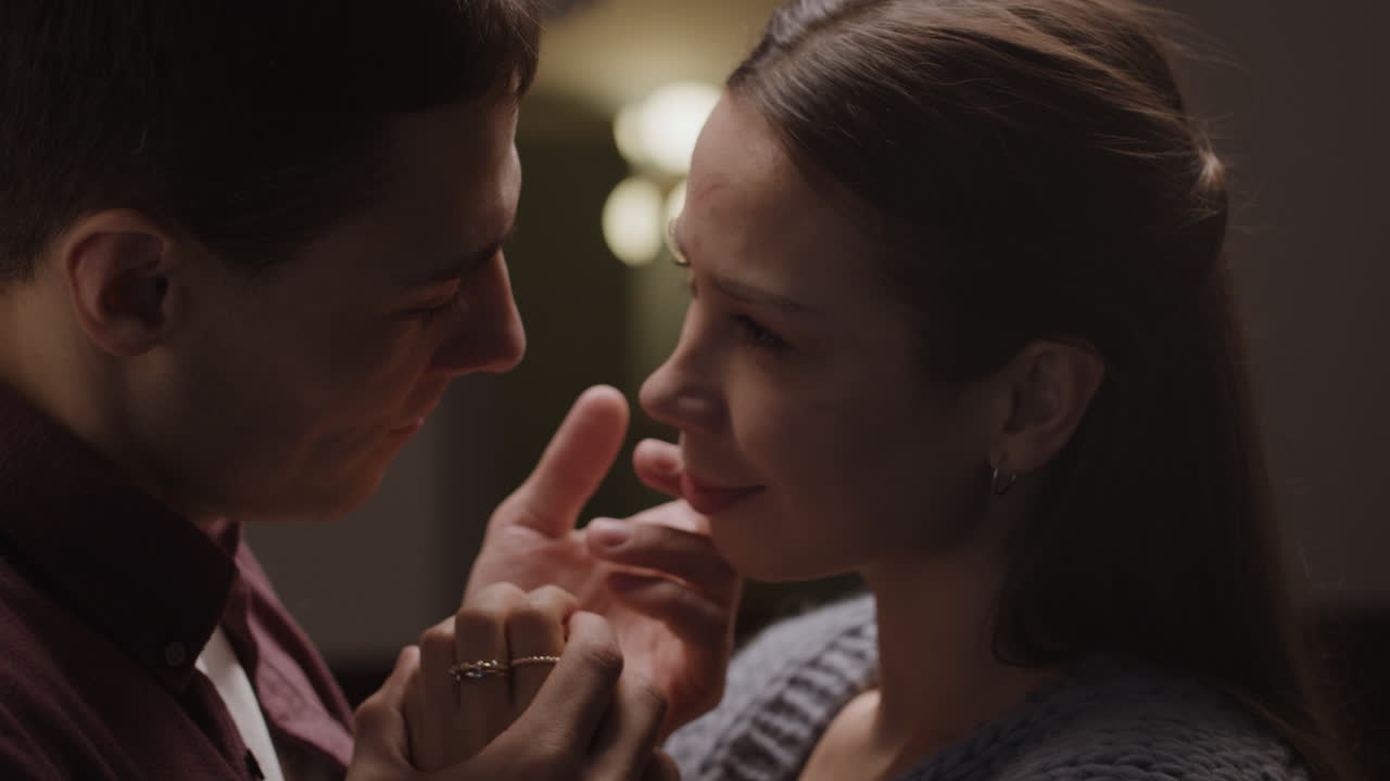 Couple Sharing Affectionate Moment