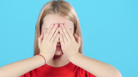 girl with different expressions