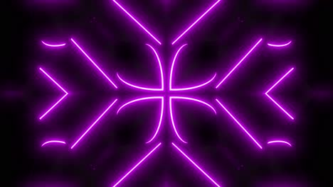 purple neon geometric pattern