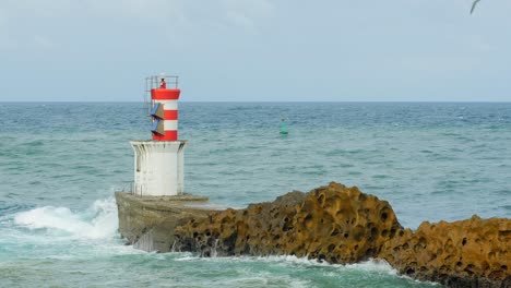 Lighthouse on Rocky Coast