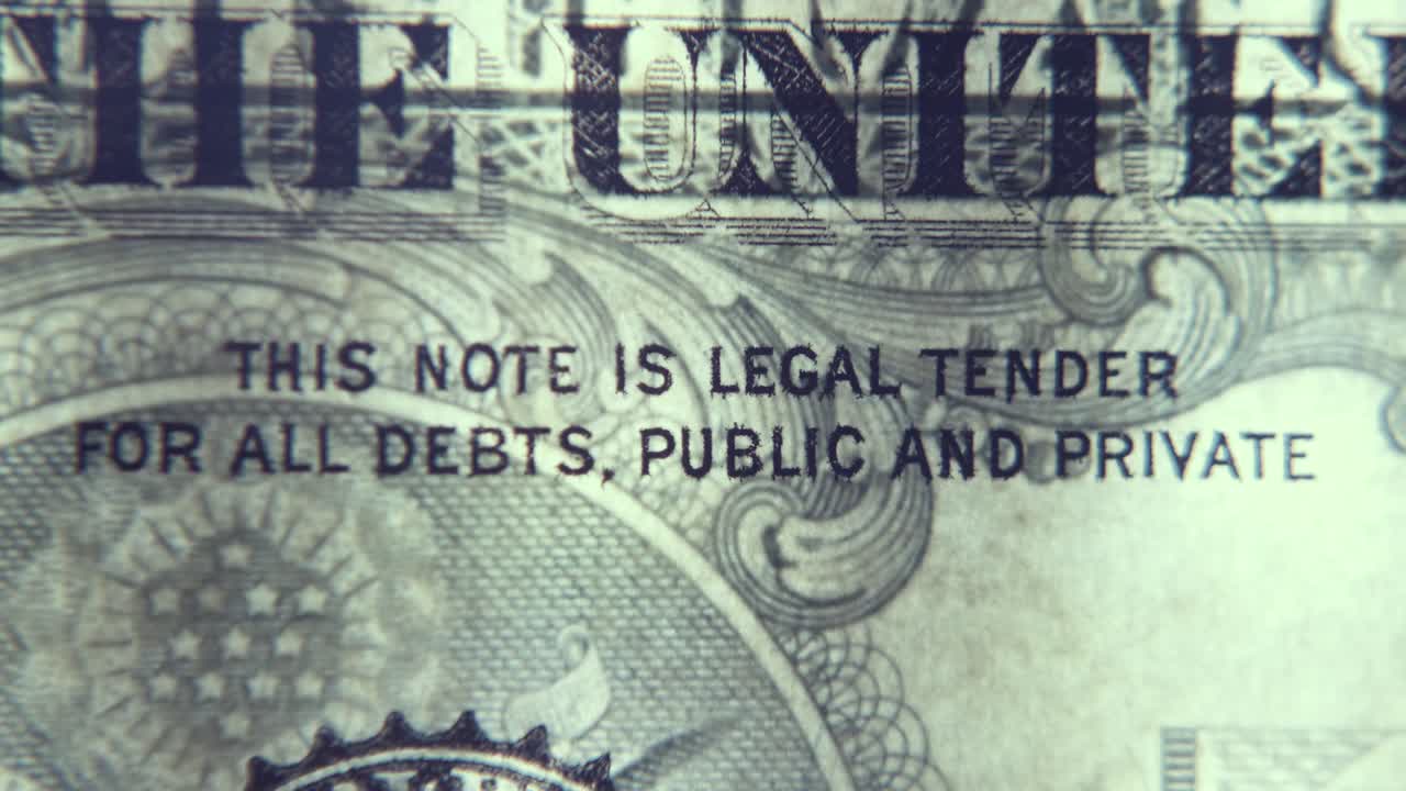 1달러 법정 통화 매크로 비주얼