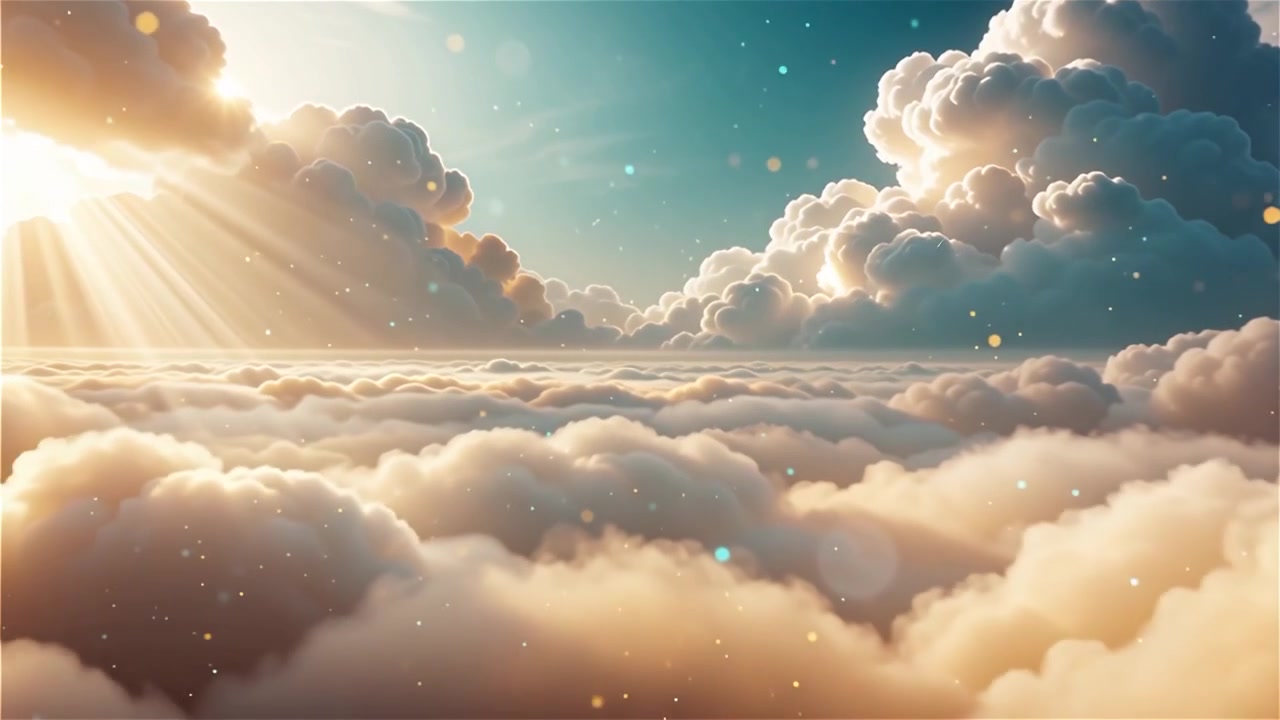 Christian Heavenly Light Worship Background