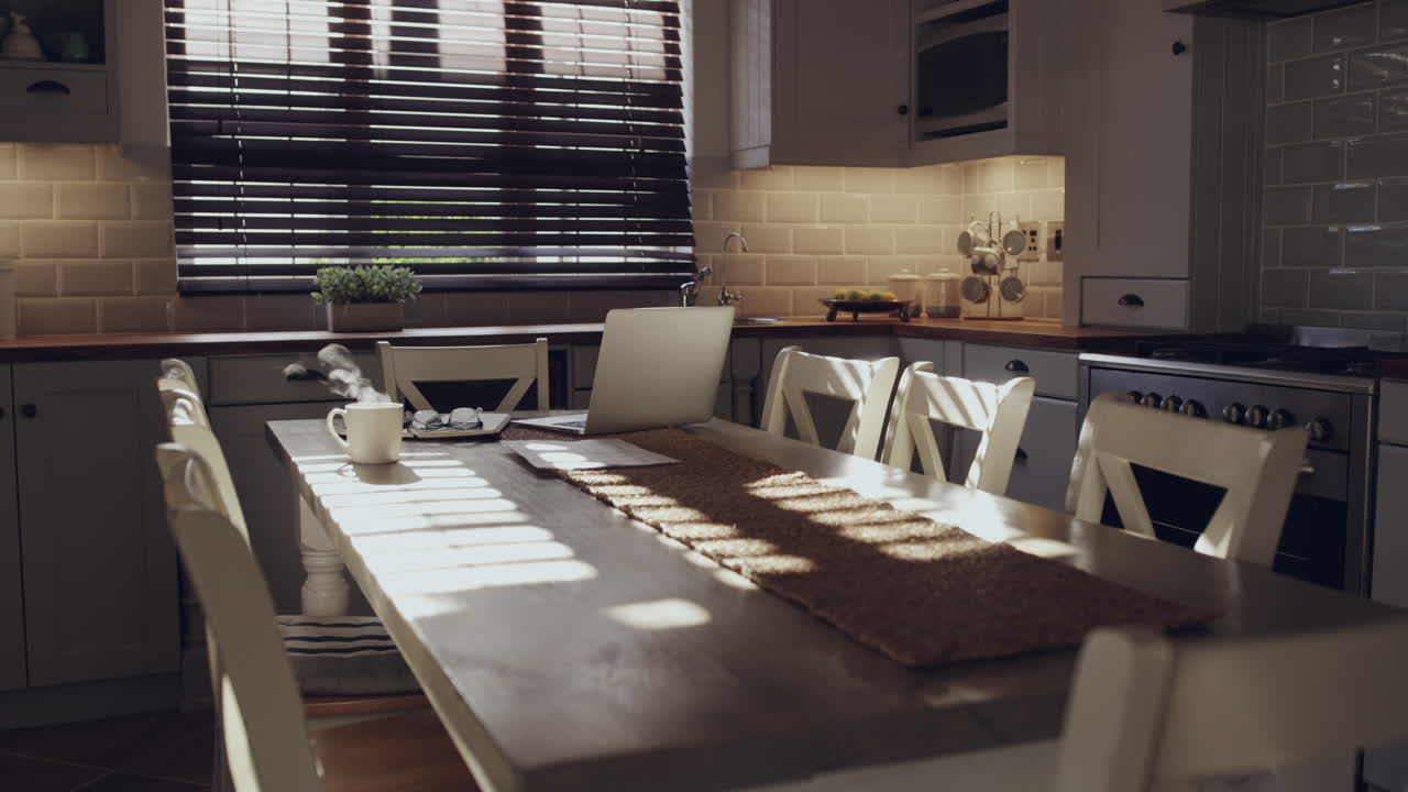 아침 빛에서 일하는