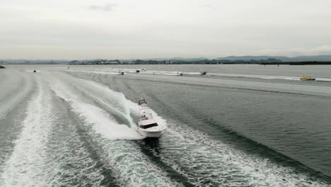 boat race while leaving old san juan bay after the 70th international billfish tournament 7