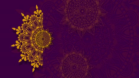 gold purple mandala background