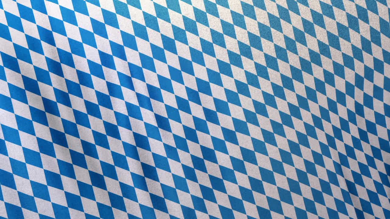 Full Frame Bavarian Blue White Pattern Flag
