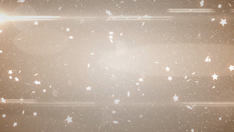 animation von fallendem schnee auf braunem hintergrund