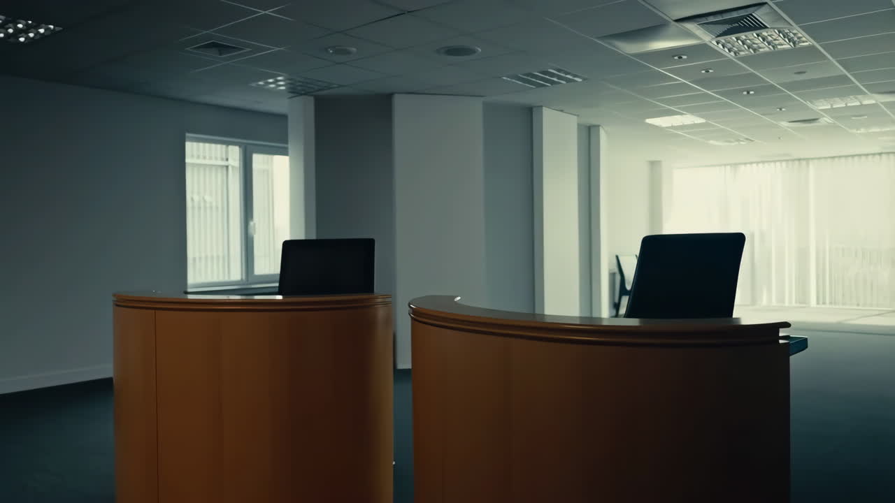 Empty Modern Office Reception Area