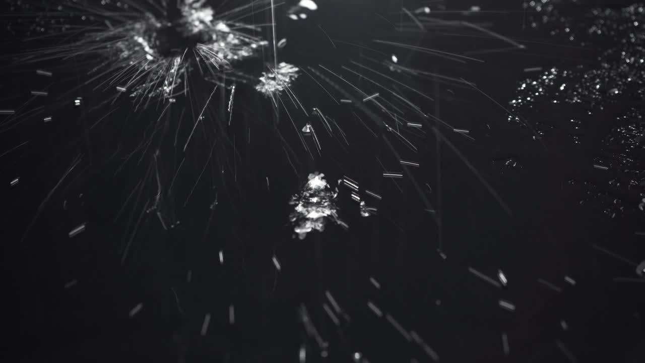 검은 바탕에 은 방울 스프레이를 는 것