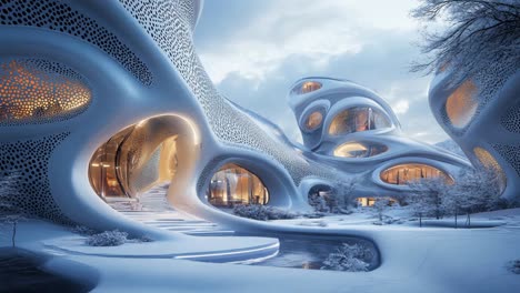 futuristic winter complex