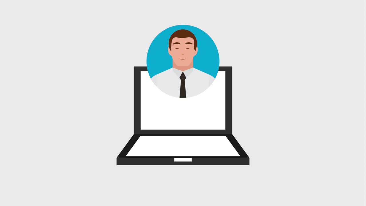 trabajo en equipo personas animación hd