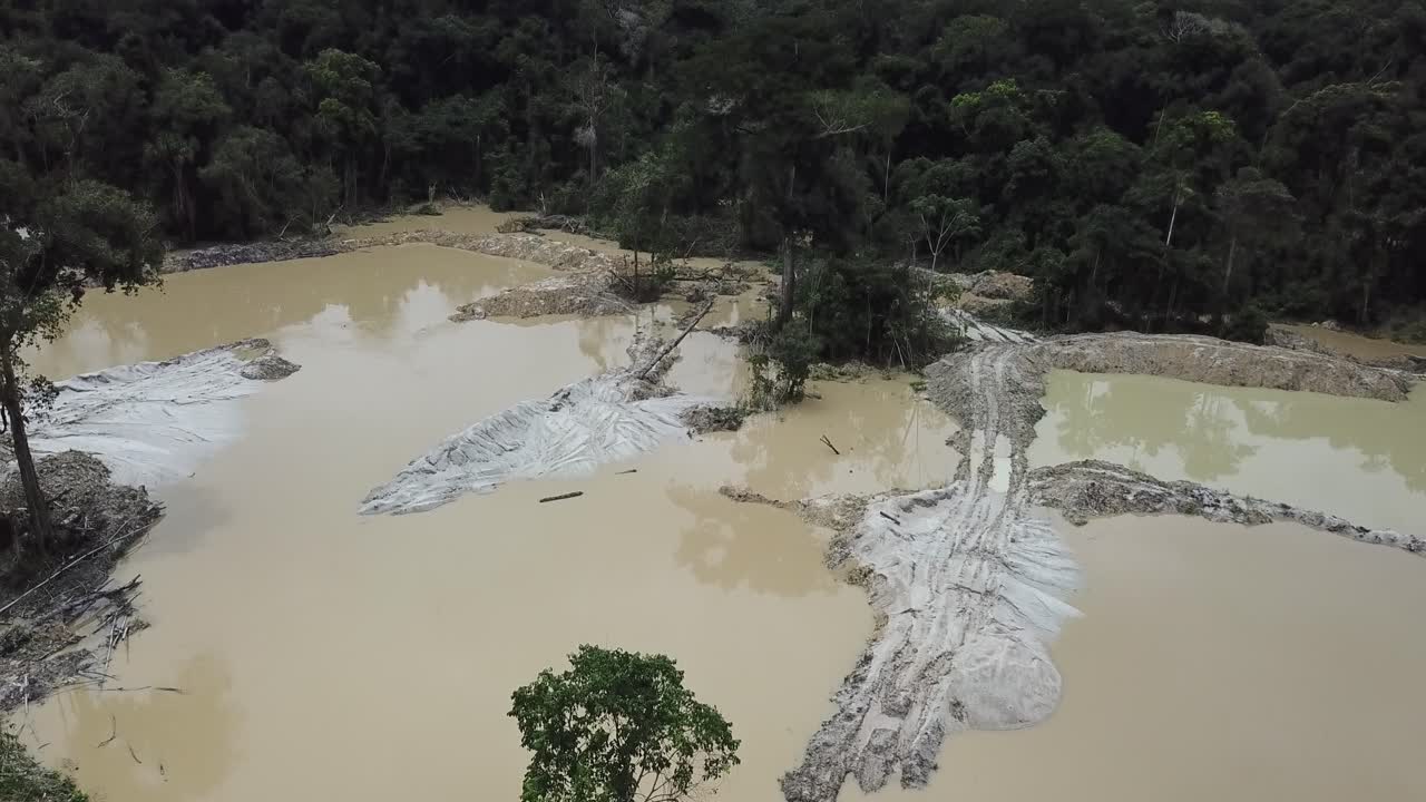 불법 금 채굴장으로 인한 아마존 열대우림 기후 변화