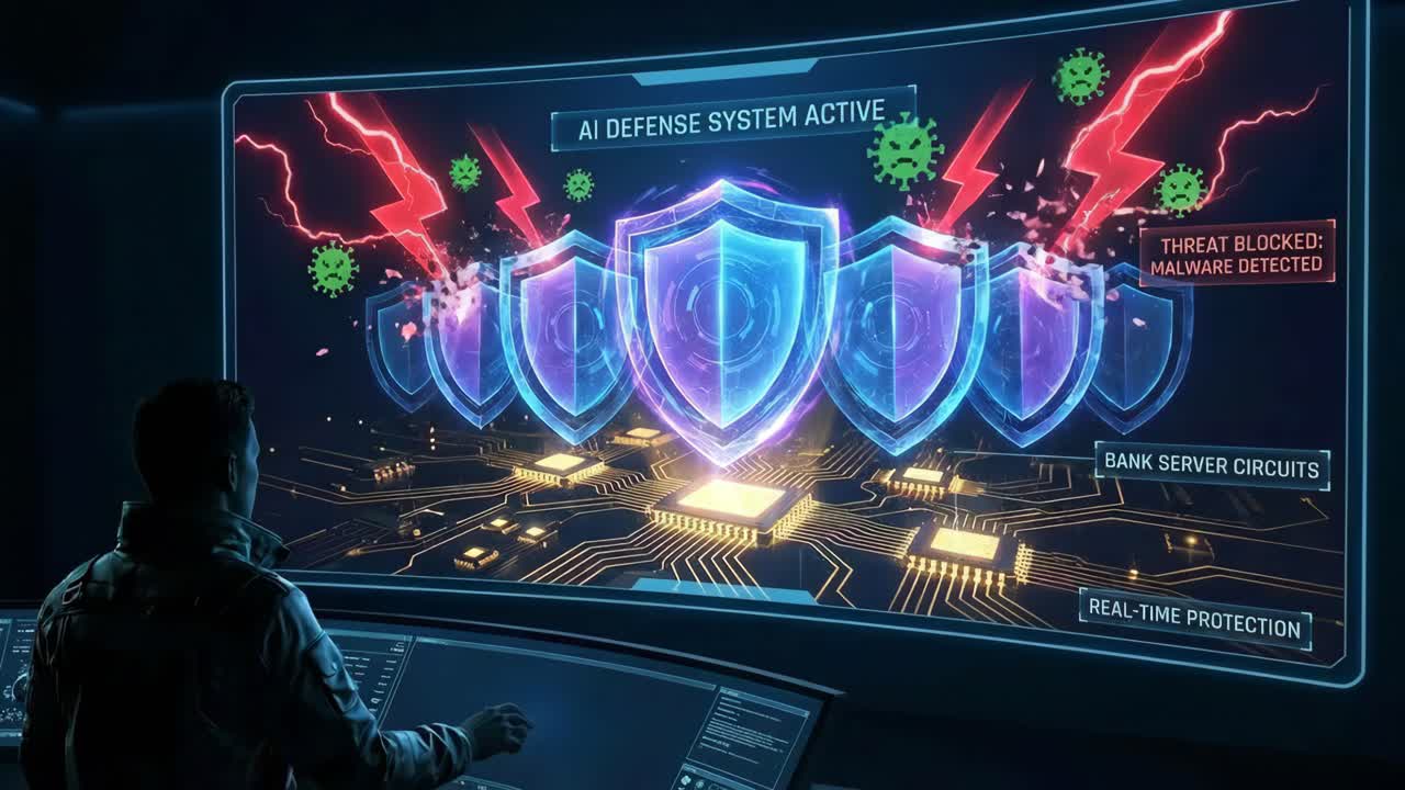 AI Defense System Blocking Malware