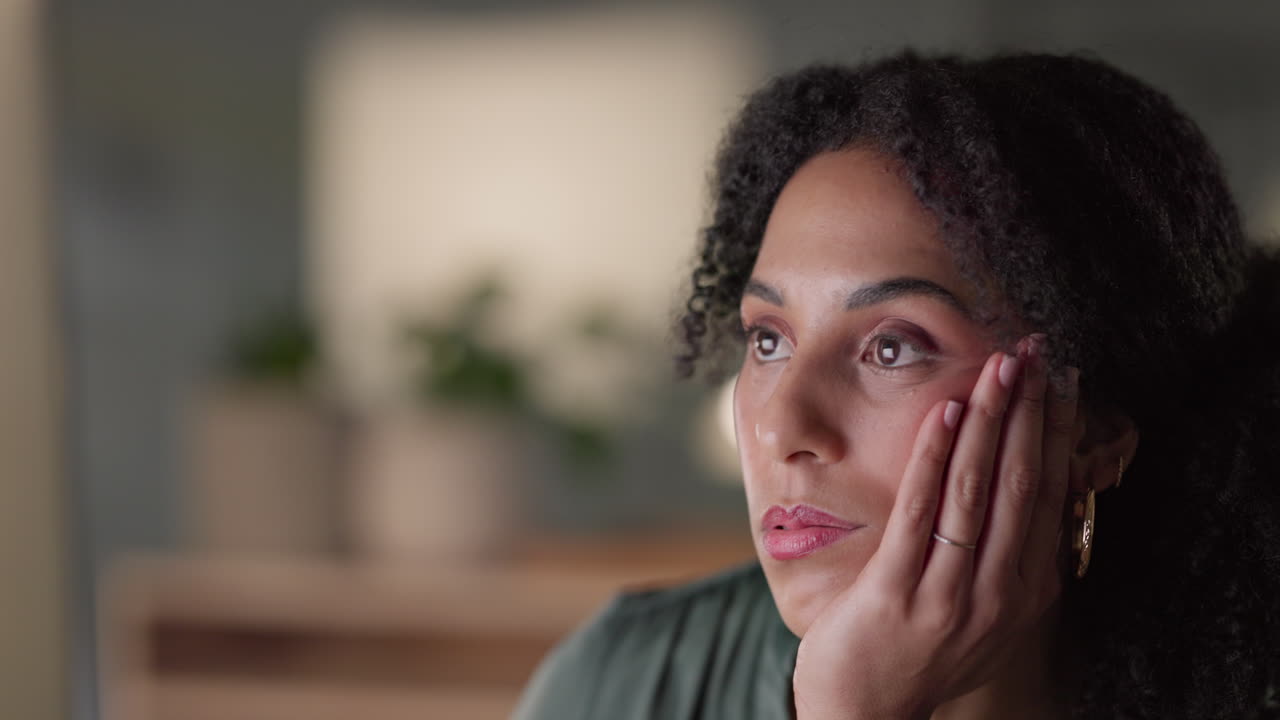 Business, black woman and tired with burnout