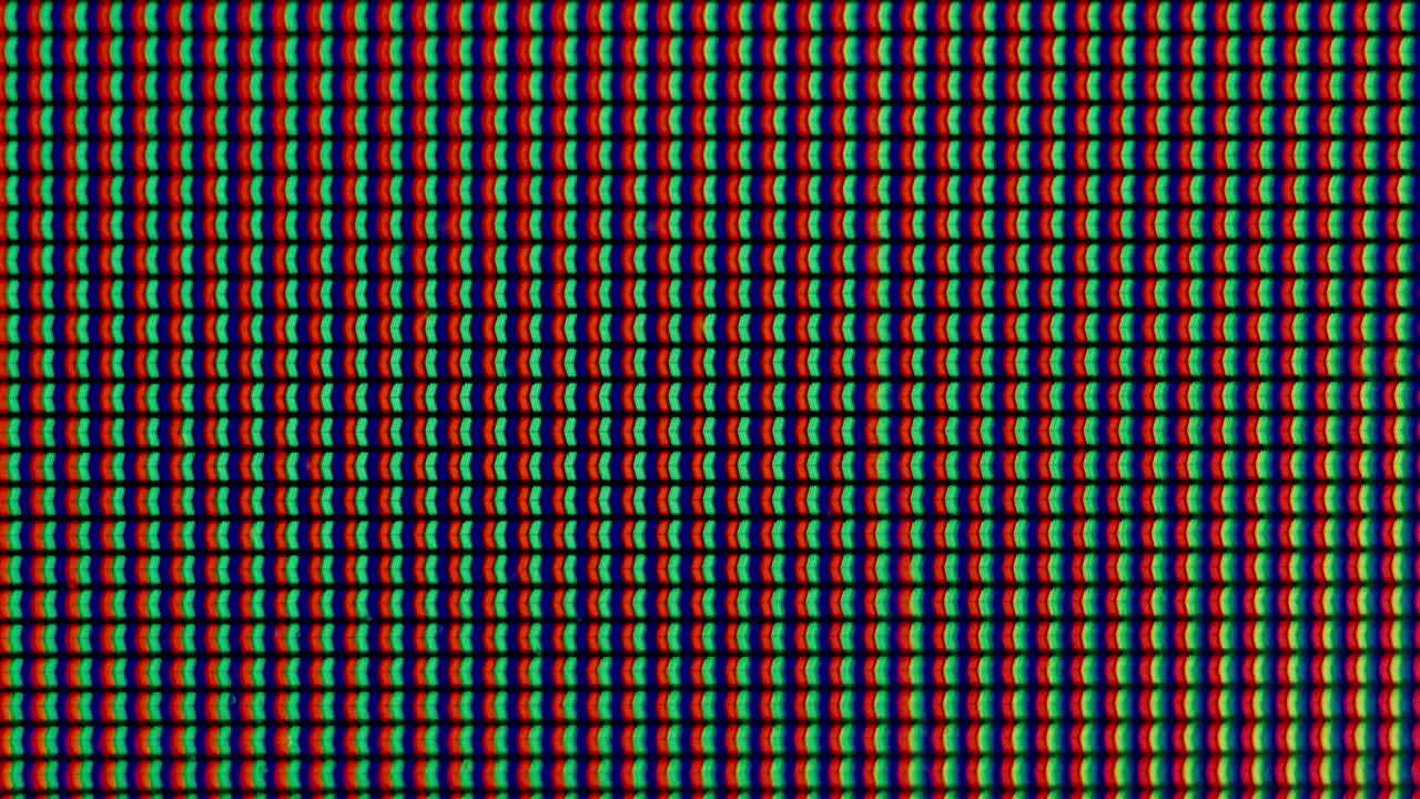 Monitor pixels under magnification