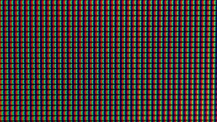 Monitor pixels under magnification