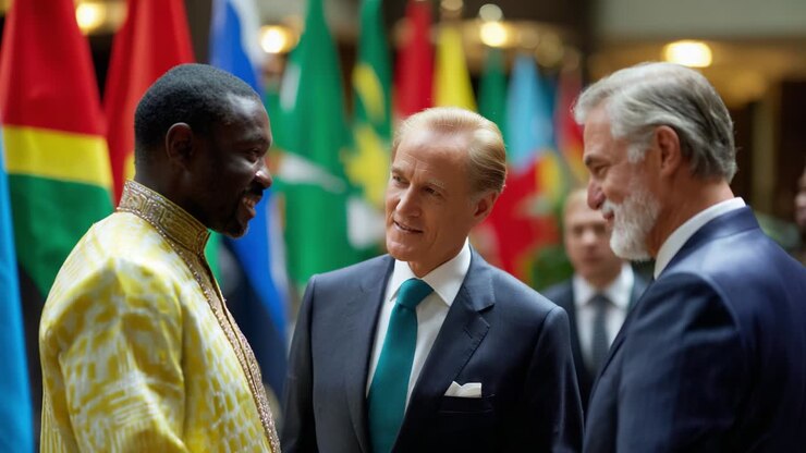 Incontro diplomatico tra leader mondiali