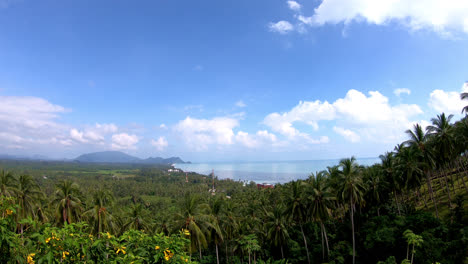 timelapse beautiful natural view of mountain sea and sky in thailand