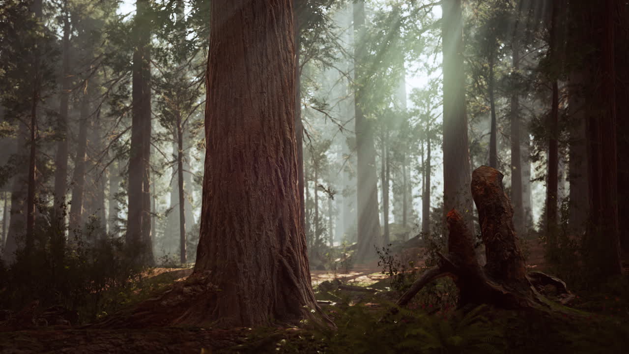 sequoie giganti nella Giant Forest del Parco Nazionale di Sequoia
