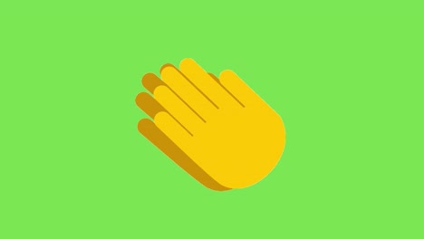 animated clapping emoji celebration emoticon green screen 4k