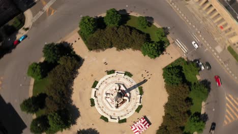 niagara square from above buffalo