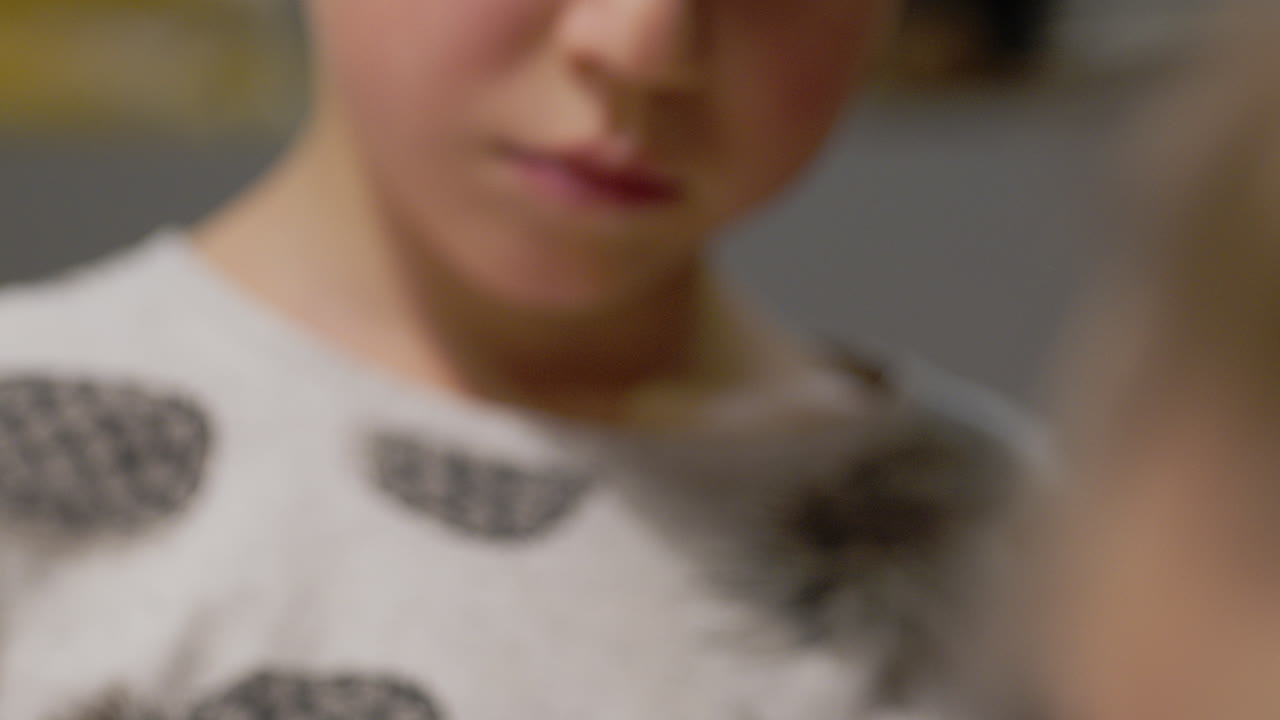 Boy Working with Clay Closeup
