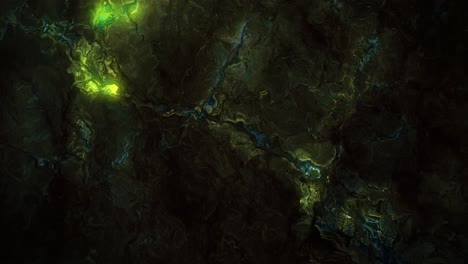 animation of background with moving green and yellow waves