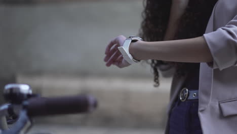 young woman on phone