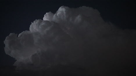 dark cloud formation at night