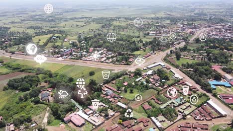 Bauernhof-Ackerland-Landwirtschaft-Landschaft-Ländlich-Rustikal-Loitokitok-Kenia