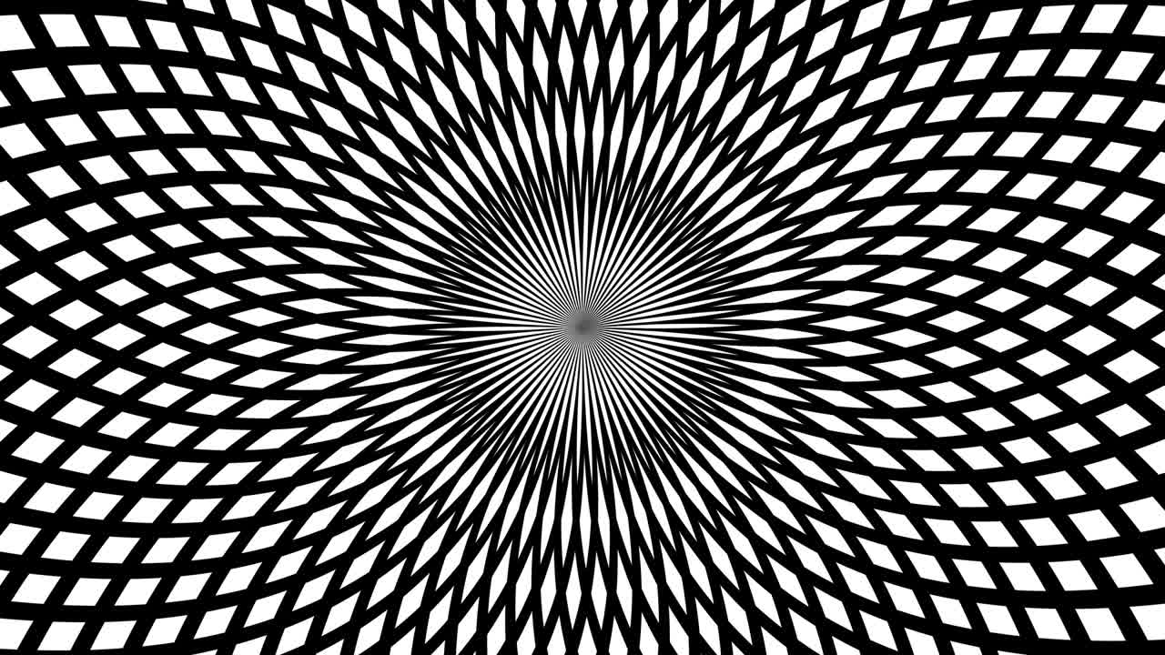 Vertigo spiral black and white spinning swirl