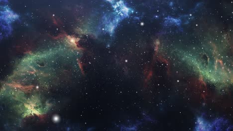 nubes nebulosas azules en el universo